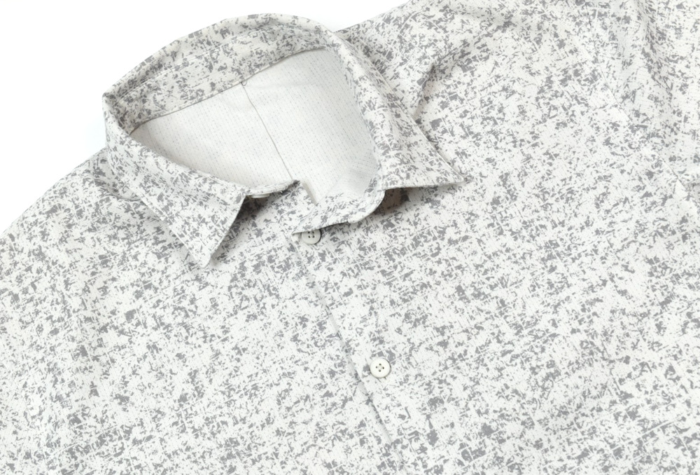 Lululemon Airing Easy Shirt Mens Medium Gray Short Sleeve Button-Up Stretch